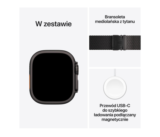 Apple Watch Ultra 3 Czarny Tytan/Czarna Bransoleta M 5G - 1362464 - zdjęcie 7